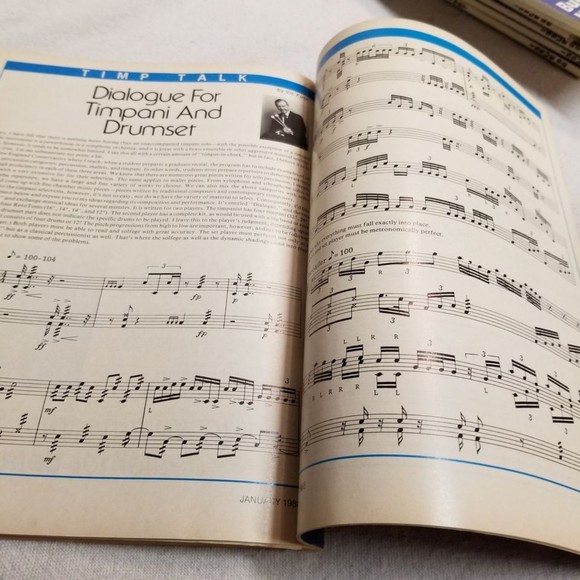 Jan. 1988 Modern Drummer Mag Phil Gould Richie Morales Neil Peart back - Picture 6 of 7